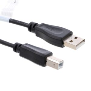 Kabel USB A wtyk - USB B wtyk 2.0 czarny AK-300105-018-S /1,8m/ - obrazek 1