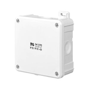 Puszka hermetyczna n/t 2K 98x98x46mm pusta IP55/IP65 biała 0290-00 - obrazek 1