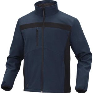 Bluza z Softshell Poliestru i elastanu kolor granatowo-czarny rozmiar S LULE2BMPT - obrazek 1