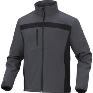 Bluza z Softshell Poliestru i elastanu kolor szaro-czarny rozmiar 3XL LULE2GR3X - obrazek 1