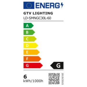 Żarówka LED E14 C30L 6W 470lm 4000K AC220-240V 160st. LD-SMNGC30L-60 - obrazek 1