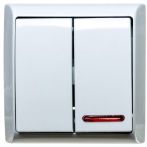 BIS Łącznik świecznikowy z podświetleniem biały ŁN-2BS/00 - obrazek 1