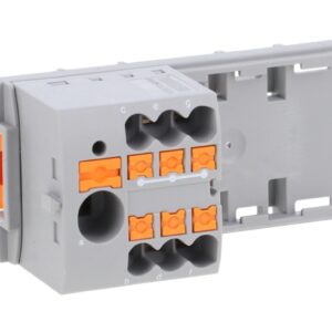 Blok rozdzielczy PTFIX 6/6X2,5-NS35 GY, szare złącze przemysłowe - 6 punktów przyłączeniowych o przekroju 2,5mm2 - obrazek 1