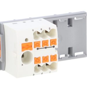 Blok rozdzielczy PTFIX 6/6X2,5-NS35 WH, białe złącze przemysłowe - 6 punktów przyłączeniowych o przekroju 2,5mm2 - obrazek 1