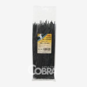 Opaska kablowa 200x4,8 czarna UV PV COBRA 9261 /100szt./ - obrazek 1