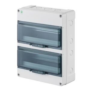 Rozdzielnica hermetyczna HERMETICA RN 2x12+2 400V AC 1000V DC PE+N dymny IP65 2209-01 - obrazek 1