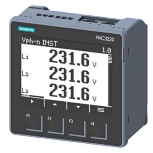 Miernik parametrów sieci PAC3220 x/1A x/5A licznik energii kl.0,5 MODBUS TCP/IP 2xRJ45 2DI 2DO 100-250VAC/DC 7KM3220-0BA01-1DA0 - obrazek 1