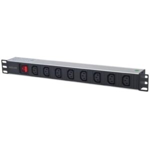 Listwa zasilająca Rack 1U 110-250V/16A 8X C13 kabel 2M 163620 - obrazek 1