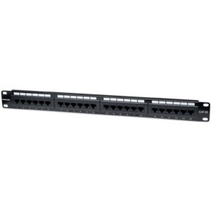 Panel Krosowy PatchPanel 1U Rack 19 UTP 24x RJ45 Cat5e - obrazek 1