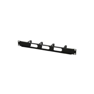 Organizer kabli 1U do szaf rack 19, 4x48mm, czarny - obrazek 1