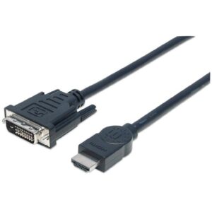 Kabel HDMI na DVI-D 24+1 Dual Link M/M 1.8m Czarny - obrazek 1