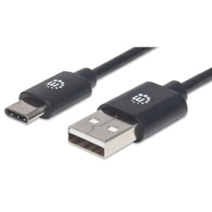 Kabel USB C-A M/M 1,0m USB2.0 Hi-Speed czarny 353298 - obrazek 1