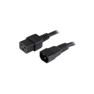 Przedłużacz kabel Zasilający Iec320 C14 Na C19 10A 2M Czarny ICOC 066-NC - obrazek 1