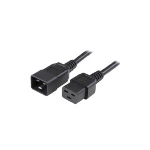 Przedłużacz kabel Zasilający Iec320 C19 Na C20 16A 2M Czarny ICOC 065-NC - obrazek 1