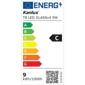 Świetlówka LED T8 G13 602mm GLASSv4 9W-CW 1440lm 6500K barwa zimna 3 lata Gwar. 33211 - obrazek 1