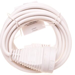 Kabel przedłużajacy (przedłużacz) 5m biały 1x230V H05VV-F3G1,5 1168444 - obrazek 1