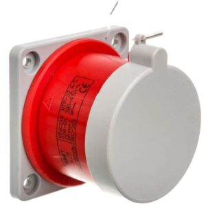 Wtyczka tablicowa prosta 32A 3P+N+Z 400V czerwona IP44 WTP 32 5 z uszczelką 922037 - obrazek 1