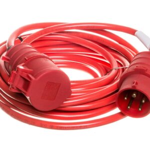 Kabel przedłużajacy (przedłużacz) Super-Solid IP44 10m CEE 400V/16A czerwony AT-N07V3V3-F 5G1,5 1168580 - obrazek 1