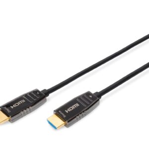 Kabel połączeniowy hybrydowy AOC HDMI 2.1 Ultra High Speed 8K 60Hz UHD HDMI A-HDMI A M-M czarny 30m AK-330126-300-S - obrazek 1