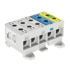 Złączka OTL35-5x kolor szary, niebieski, żółto-zielony 5x1xAl/Cu 2,5-35mm2 1000V AC / 1500V DC Zacisk uniwersalny MAA5035A10 - obrazek 1