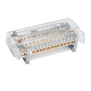 Blok dystrybucyjno-rozdzielczy MOBLOCK 4P 160A-14, 1 x 50 mm2 + 4 x 35 mm2 + 9 x 16 mm2 TS35 MAB4161A18 - obrazek 1