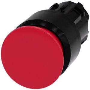 Przycisk grzybkowy 22mm tworzywo czerwony 30mm bez samopowrotu odbl przez pociągnięcie SIRIUS ACT 3SU1000-1AA20-0AA0 - obrazek 1