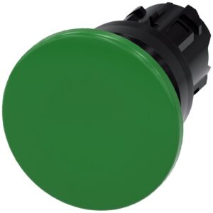 Przycisk grzybkowy 22mm tworzywo zielony 40mm z samopowrotem SIRIUS ACT 3SU1000-1BD40-0AA0 - obrazek 1