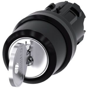 Przełącznik z kluczem 22mm tworzywo 3 poz I-O-II Ronis nr 455 klucz w poz I-O-II SIRIUS ACT 3SU1000-4CL11-0AA0 - obrazek 1