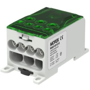 Blok dystrybucyjny - rozdzielczy OJL400A zielony we:1xAL/CU 95-240mm2 wy: 3x6-50mm2 4x2,5-35mm 1000V MAB1401G10 - obrazek 1