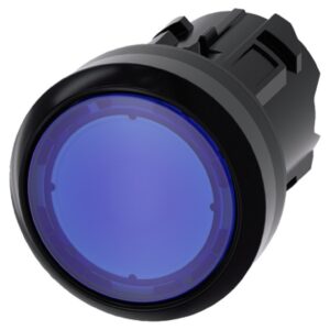 Przycisk podświetlany 22mm okragły tworzywo niebieski z samopowrotem SIRIUS ACT 3SU1001-0AB50-0AA0 - obrazek 1