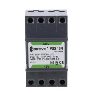 Transformator 1-fazowy modułowy bezpieczeństwa PSS 16N 230/ 12V 1,33A, na szynę DIN, IP20, Ta 40, 16012-9894 - obrazek 1