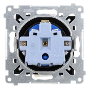 Simon 54 Gniazdo DATA z kluczem uprawniającym (moduł) 16A 250V zaciski śrubowe czarny mat DGD1.01/49 - obrazek 1