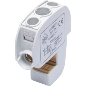 Zacisk izolowany szynowy SBB 16 (86105) SIMBLOCK szary 81550002 - obrazek 1