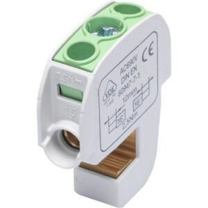 Zacisk izolowany szynowy SBB 16 (86105) SIMBLOCK zielony 81550005 - obrazek 1