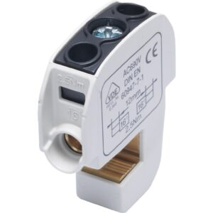 Zacisk izolowany szynowy SBB 16 (86105) SIMBLOCK czarny 81550007 - obrazek 1