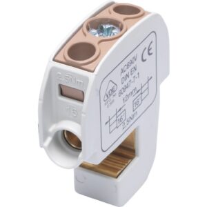 Zacisk izolowany szynowy SBB 16 (86105) SIMBLOCK brązowy 81550015 - obrazek 1