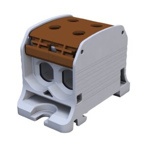 Złączka szynowa gwintowa Al/Cu STB 50-2 (87320) SIMBLOCK brązowy 81002015 - obrazek 1