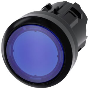 Lampka sygnalizacyjna niebieska 22mm z pierścieniem tworzywo okrągła tworzywo SIRIUS ACT 3SU1001-0AD50-0AA0 - obrazek 1