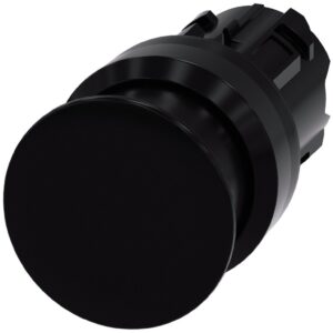 Przycisk grzybkowy 22mm tworzywo czarny 30mm z samopowrotem SIRIUS ACT 3SU1000-1AD10-0AA0 - obrazek 1