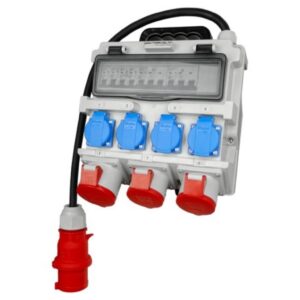 Rozdzielnica budowlana TR-S 32A 2x16A 4x230V Schuko Doktorvolt 7273 - obrazek 1