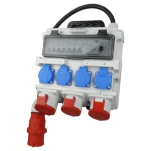 Rozdzielnica budowlana TR-S/FI 32A 2x16A 4x230V SKH Schuko Doktorvolt 7266 - obrazek 1
