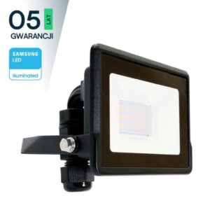 Projektor LED 10W 735lm 6500K Dioda SAMSUNG IP65 Czarny 5 Lat Gwarancji 20306 - obrazek 1