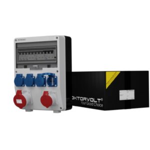 Rozdzielnica budowlana TD-S/FI 32A 16A 4x230V Schuko Doktorvolt 6442 - obrazek 1