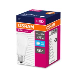 Żarówka LED VALUE CLASSIC A 40 E27 4,9W 470lm 4000K 840 FR non-dim 4058075127081 - obrazek 1