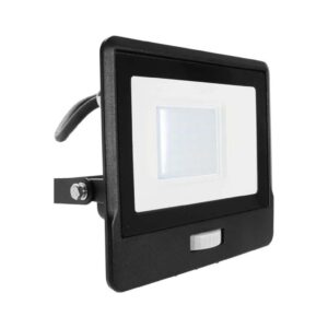Projektor LED z czujnikiem ruchu 30W 2340lm 6500K Dioda SAMSUNG IP65 Kabel 1m Czarny 5 Lat Gwarancji 20288 - obrazek 1
