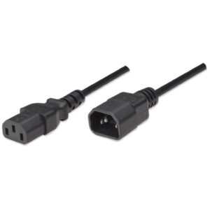 Przedłużacz Kabel Zasilający IEC320 C13 na C14 250V/10A 50cm ICOC 03-NC-005 - obrazek 1