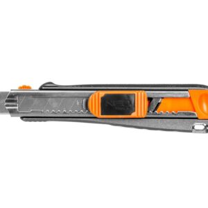 Nóż z ostrzem łamanym 18 mm metalowy korpus 63-021 - obrazek 1