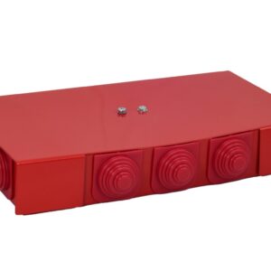 Puszka przeciwpożarowa PIP-2AN R3x3x6 prostokątna, E90, rozgałęźna,wymiary 125x36x225mm, czerwony 84622666 - obrazek 1