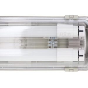 Oprawa hermetyczna ze świetlówkami LED 2x9W 60cm 4000K 1584lm Szara IP65 ABS + PS 67,5x11,3x5cm VO2812 - obrazek 1