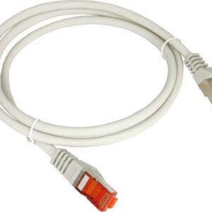 Patch-cord F/UTP kat.6 PVC 0.25m szary KKS6SZA0.25 - obrazek 1